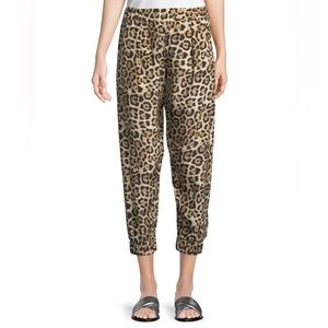 ATM Silk Leopard Print Joggers / Pants Like New